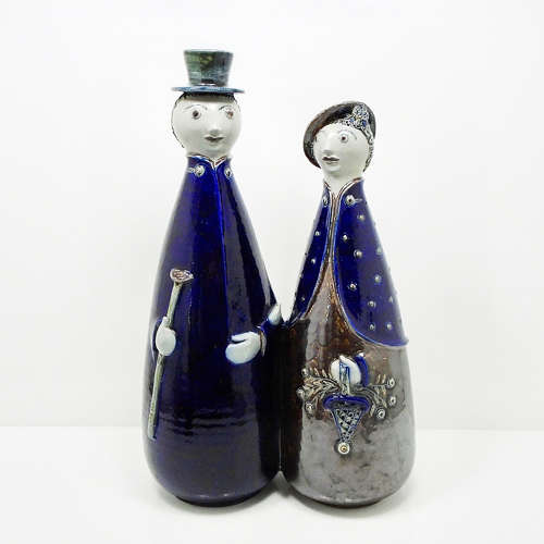 A large & Scarce studio Pottery figure by Elfriede Balzar Kopp