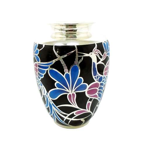 A fine and Rare Friedrich Spahr Silver Overlay Vase