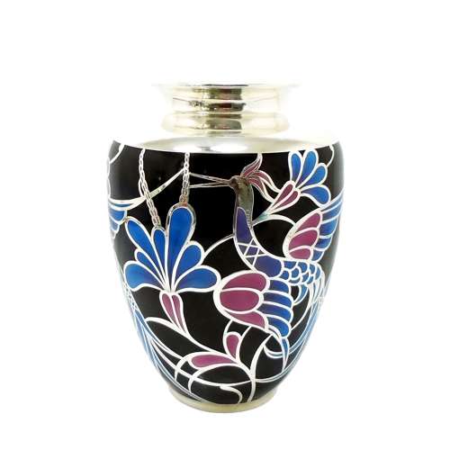 A fine and Rare Friedrich Spahr Silver Overlay Vase