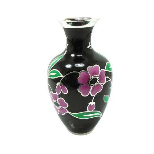 An Elegant Friedrich Spahr Silver Overlay Vase