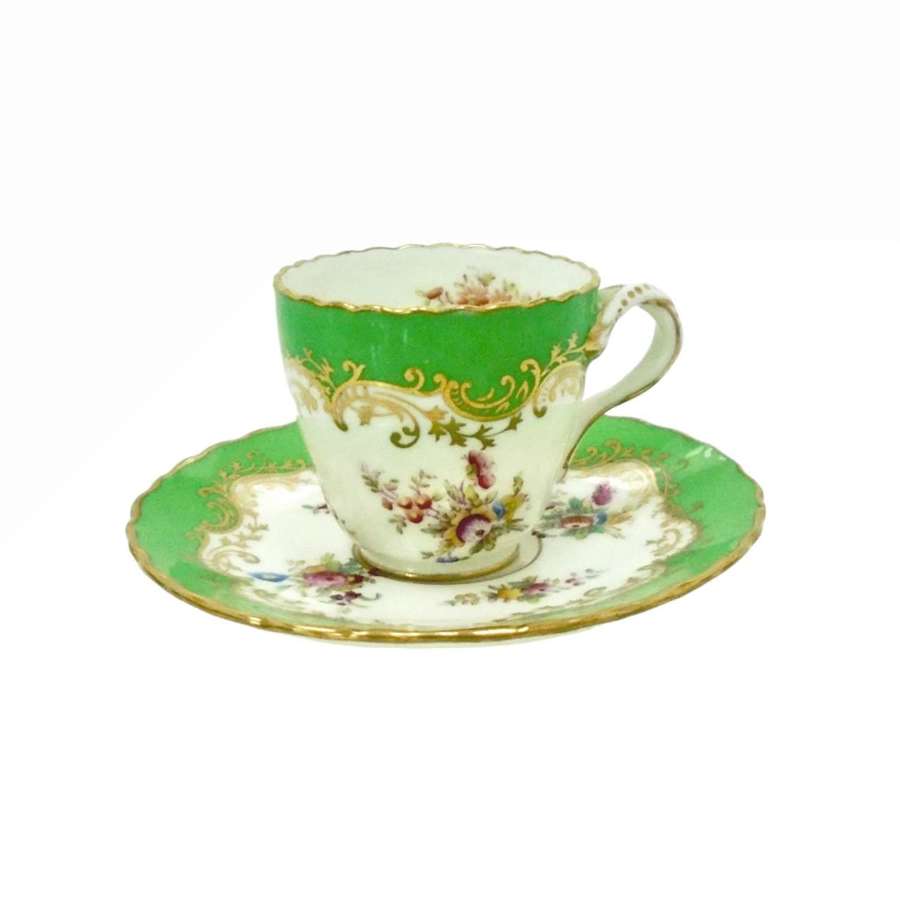 Coalport Porcelain Floral Cup & Saucer Pattern 6698