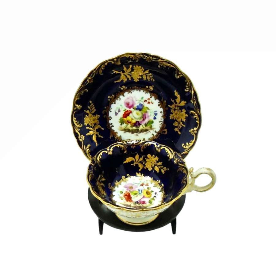 Coalport: A quality cup & saucer painted by Cecil Jones