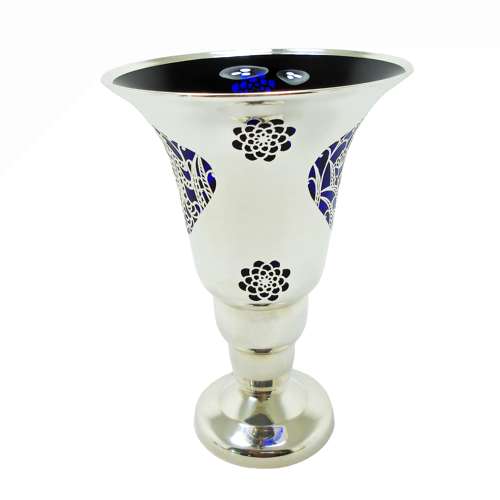 Jean Beck glass with Deusch Silver Overlay