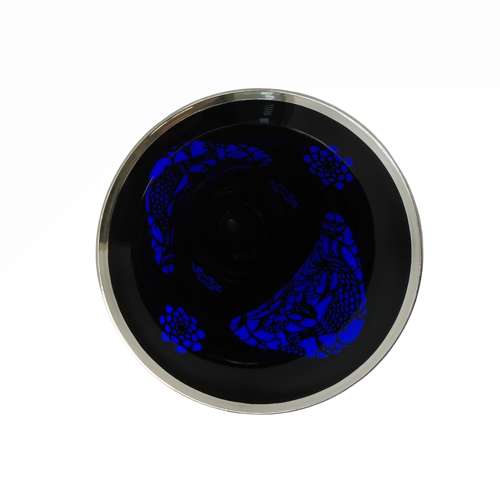 Jean Beck glass with Deusch Silver Overlay