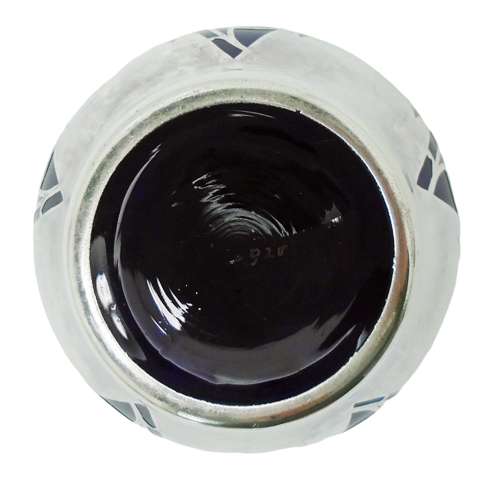 Friedrich Deusch Persian inspired silver overlay glass vase