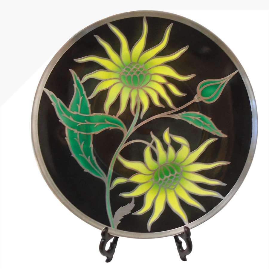 Friedrich Spahr: An aesthetically pleasing silver overlay plaque