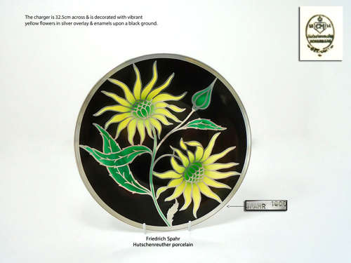 Friedrich Spahr: An aesthetically pleasing silver overlay plaque