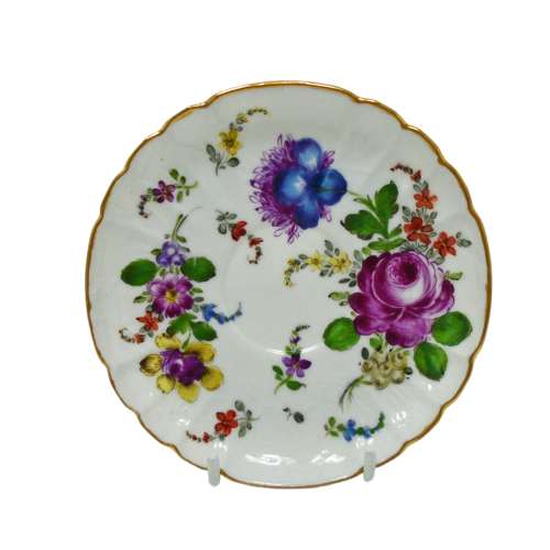 A beautifully Painted 19th C Samson Paris Cup & Saucer