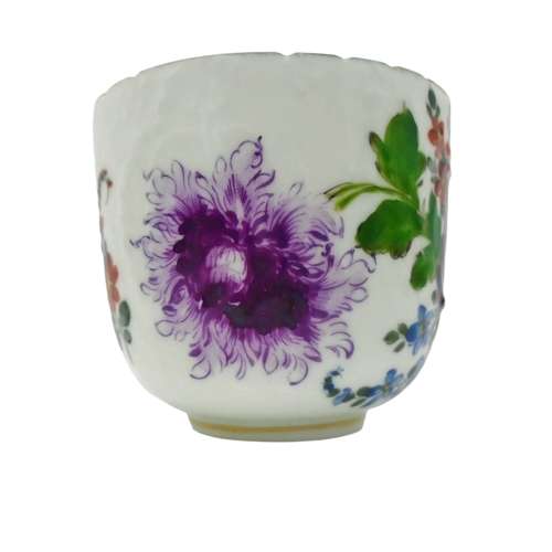 A beautifully Painted 19th C Samson Paris Cup & Saucer