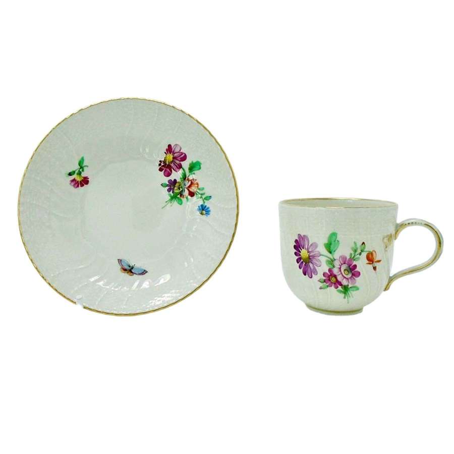 Berlin Porcelain Demitasse Cup & Saucer