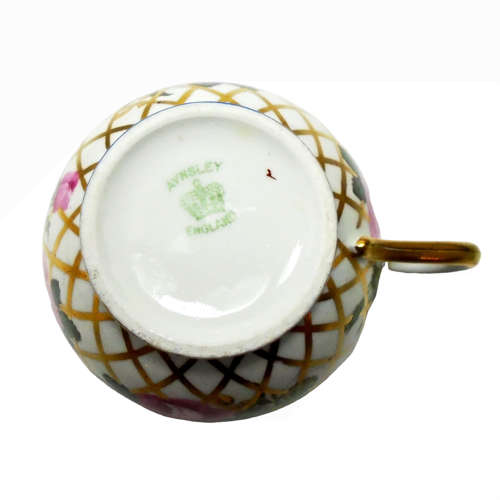 A stunning Aynsley cup saucer plate pattern A3154