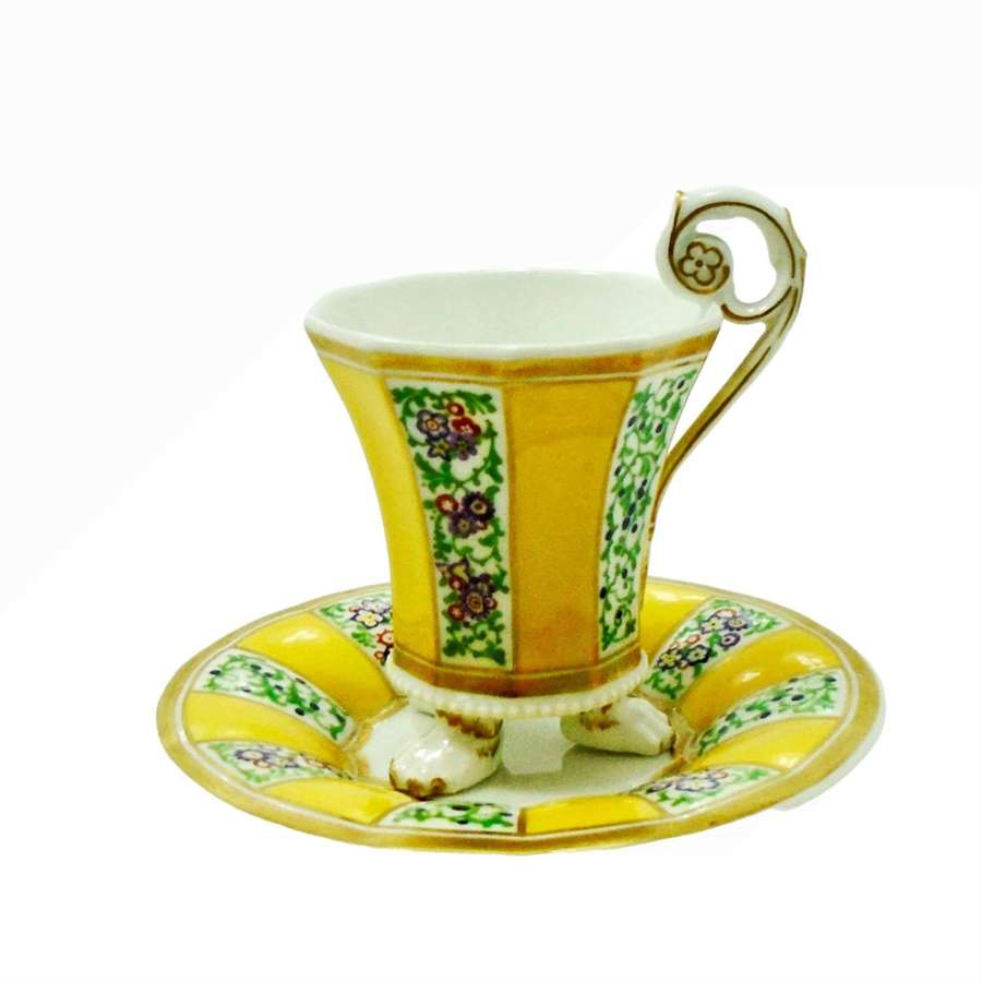 Berlin Porcelain Cabinet Cup & Saucer