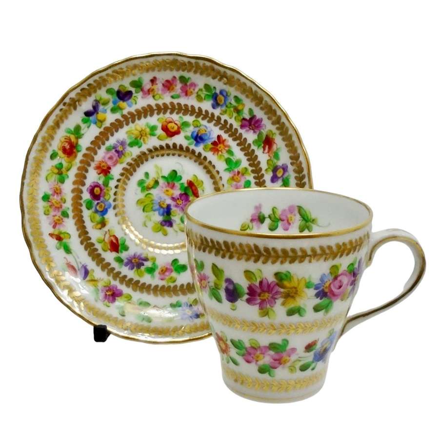 A fine,delicate Charles Ahrenfeldt & Son SAXE porcelain cup & saucer