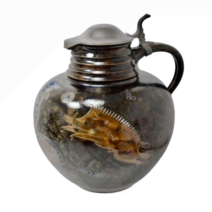 Wim M&uuml;hlendyck 1905-1986 Salt-glaze Beer Jug