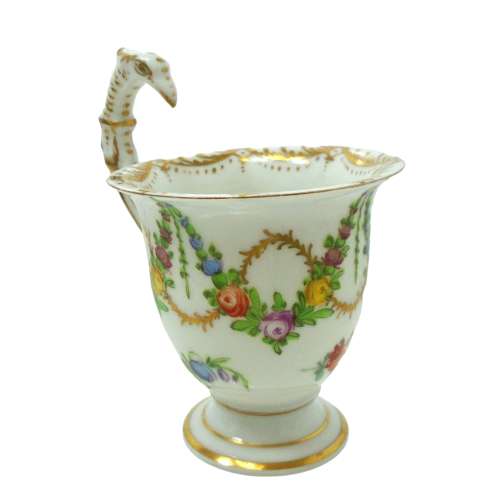 Donath & Co Dresden Empire Eagle handle cabinet cup & saucer