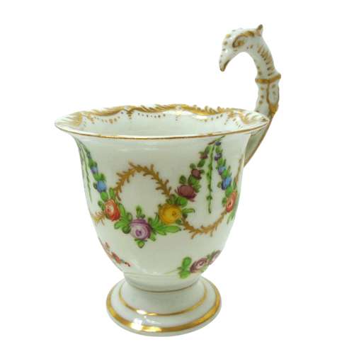 Donath & Co Dresden Empire Eagle handle cabinet cup & saucer