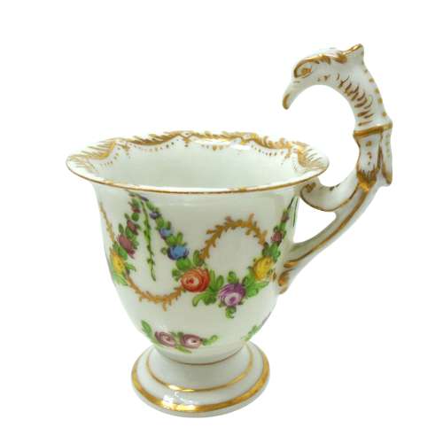 Donath & Co Dresden Empire Eagle handle cabinet cup & saucer