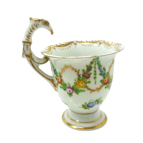 Donath & Co Dresden Empire Eagle handle cabinet cup & saucer