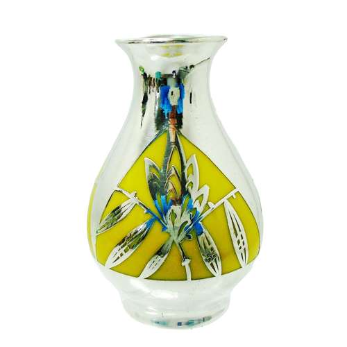 Art Deco Period small Silver Overlay Vase