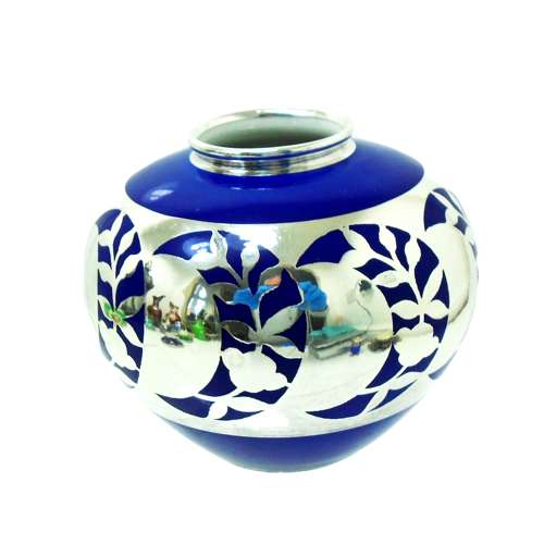 Gebrüder Deyhle silver overlay  Fürstenberg Porcelain