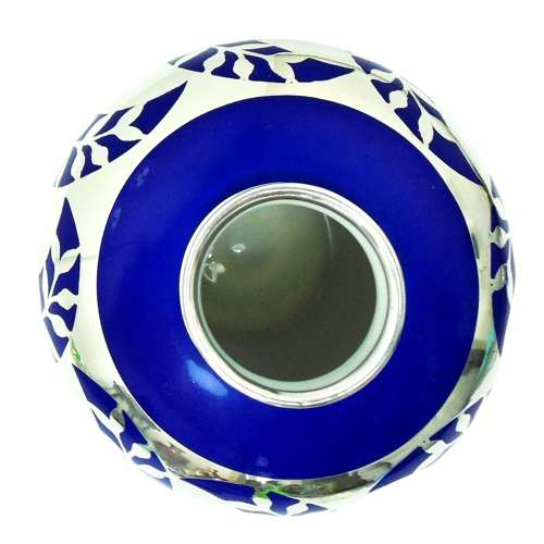 Gebrüder Deyhle silver overlay  Fürstenberg Porcelain