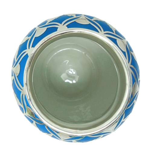 Art Deco Period Silver Overlay Vase