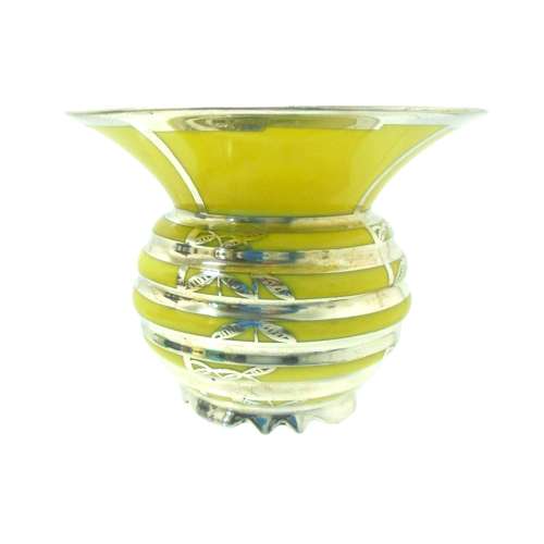 Art Deco Edelstein porcelain vase decorated by Friedrich Deusch