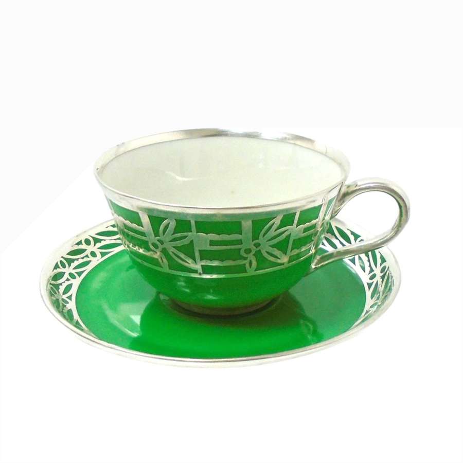 Rosenthal Silver Overlay Cup & Saucer