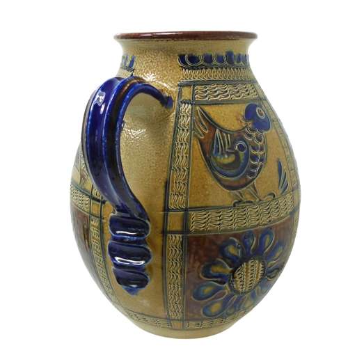 Stunning Large 34cm Studio Pottery Jug by Klotilde Giefer Bahn