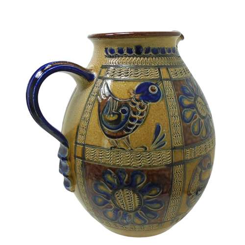 Stunning Large 34cm Studio Pottery Jug by Klotilde Giefer Bahn