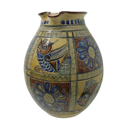 Stunning Large 34cm Studio Pottery Jug by Klotilde Giefer Bahn
