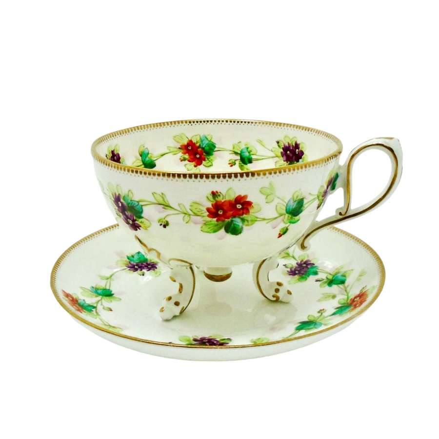 Limoges? footed breakfast cup & Saucer