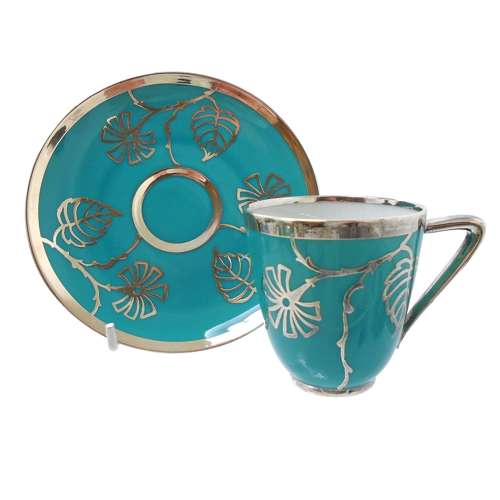 Friedrich Spahr Silver Overlay Demitasse