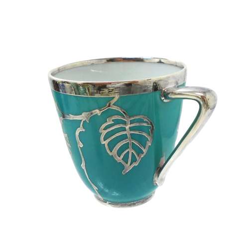 Friedrich Spahr Silver Overlay Demitasse