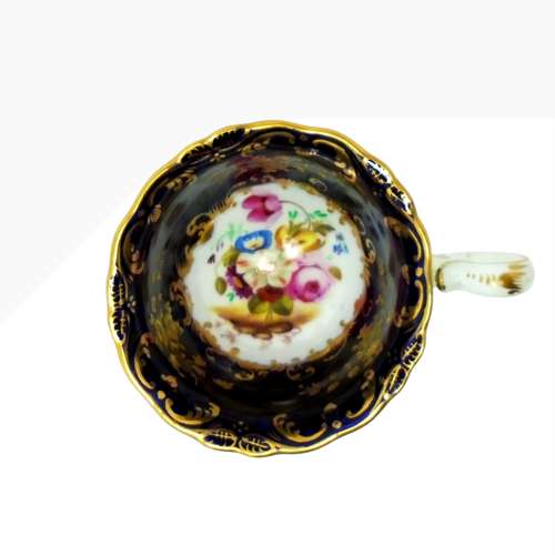 Coalport Porcelain Trio Painted by Cecil Jones