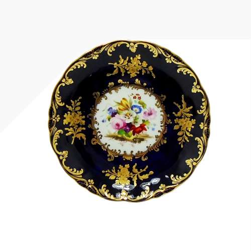 Coalport Porcelain Trio Painted by Cecil Jones