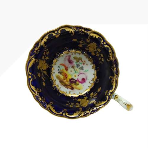 Coalport Porcelain Trio Painted by Cecil Jones