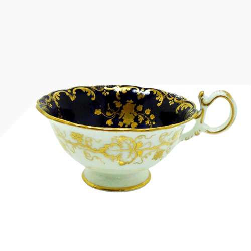 Coalport Porcelain Trio Painted by Cecil Jones