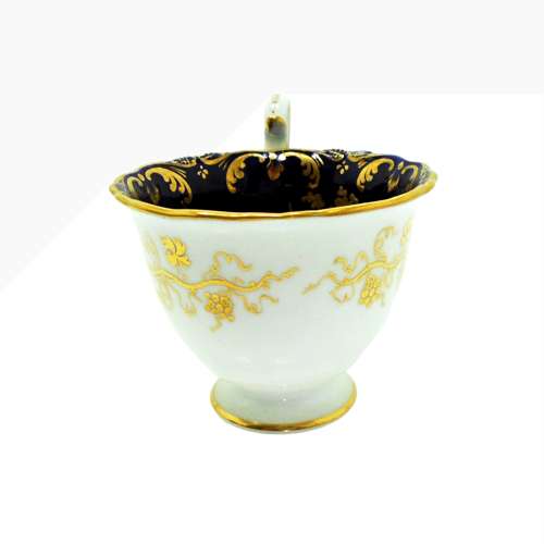 Coalport Porcelain Trio Painted by Cecil Jones