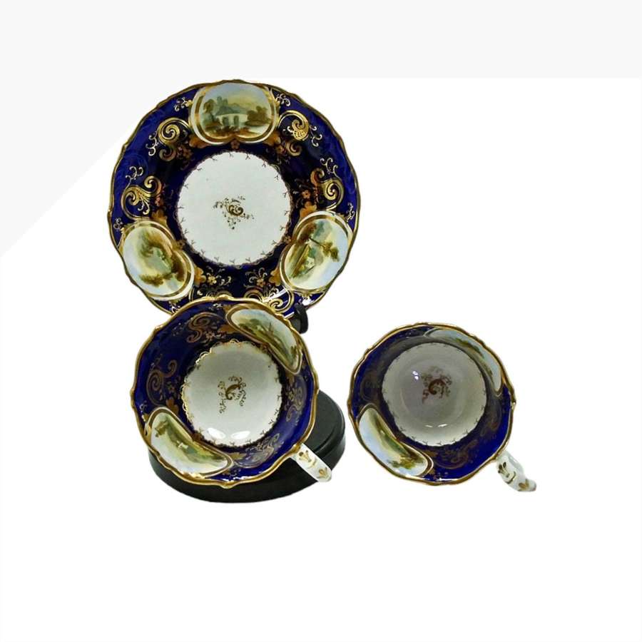 Hilditch Porcelain Landscape Trio