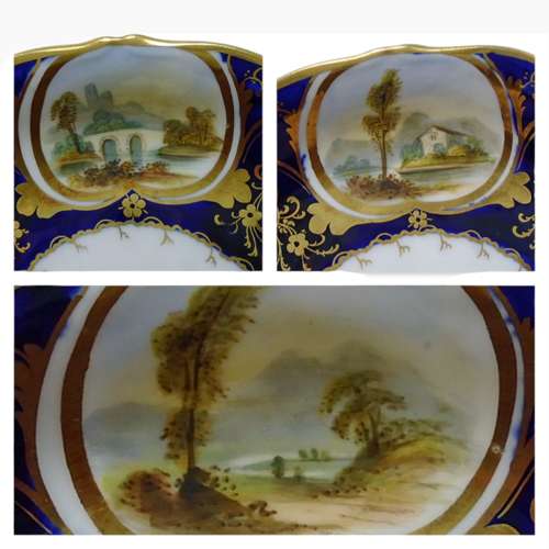 Hilditch Porcelain Landscape Trio
