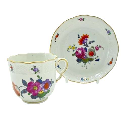 Fine Thuringia Porcelain Cup & Saucer