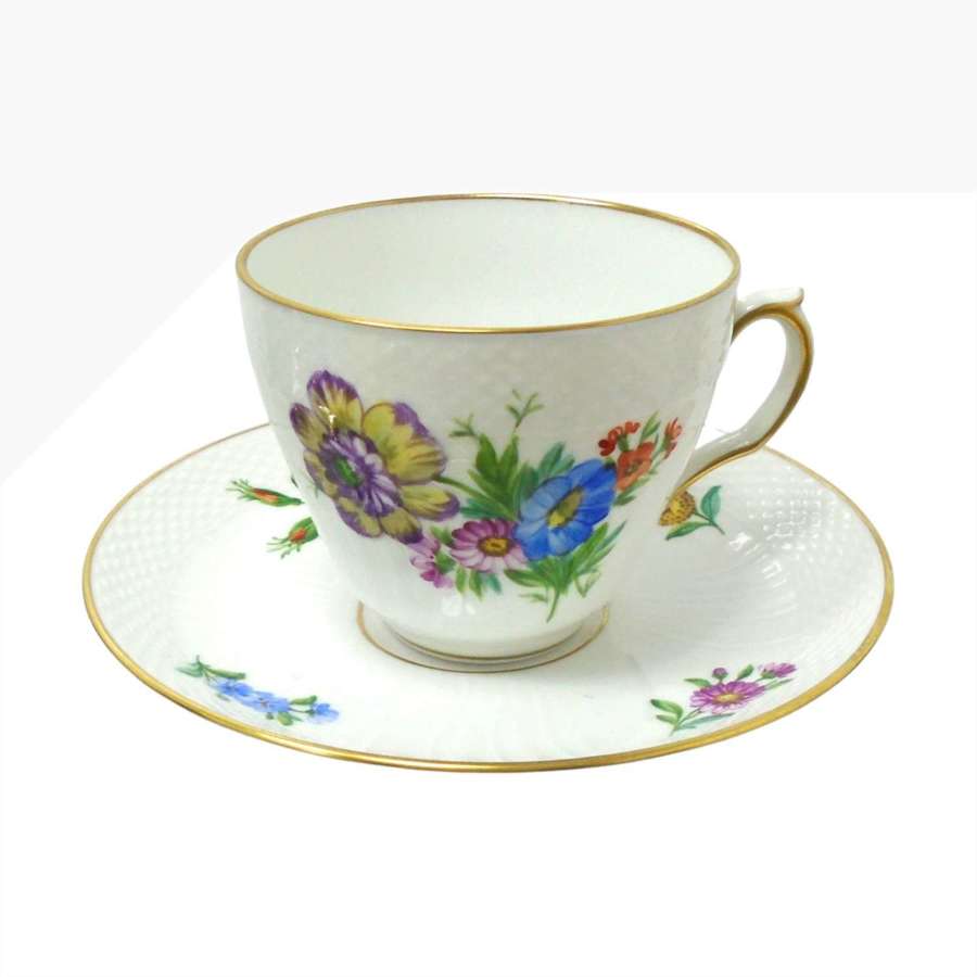 ROYAL COPENHAGEN Saxon Flower Cup & Saucer