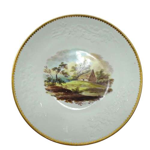 Regency Period Spode Porcelain Landscape Trio