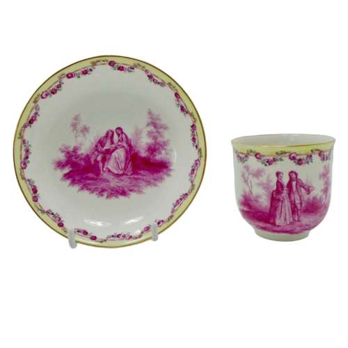 Berlin Porcelain Cabinet Cup & Saucer