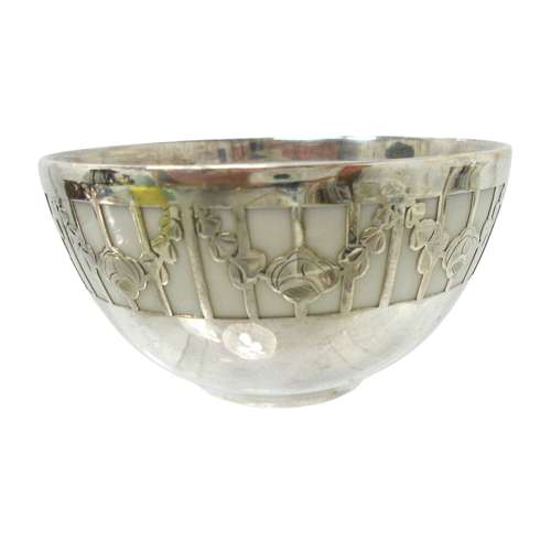 Friedrich Deusch Silver Overlay Cup & Saucer
