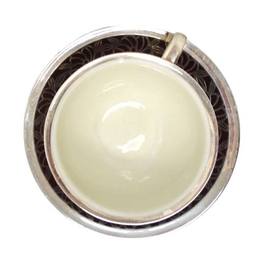 Rosenthal Silver Overlay Cup & Saucer