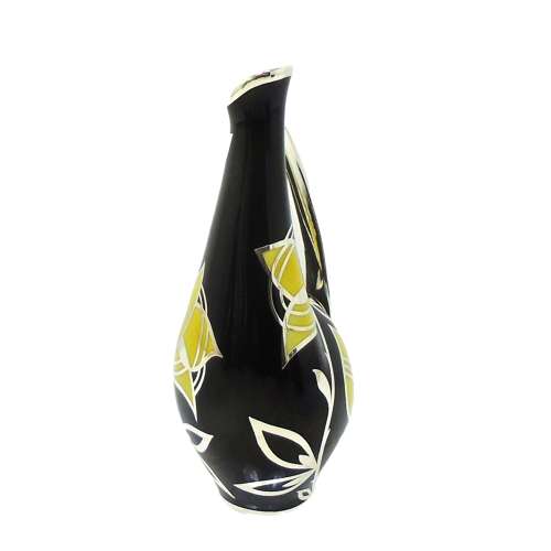Friedrich Deusch Asymmetric Silver Overlay vase
