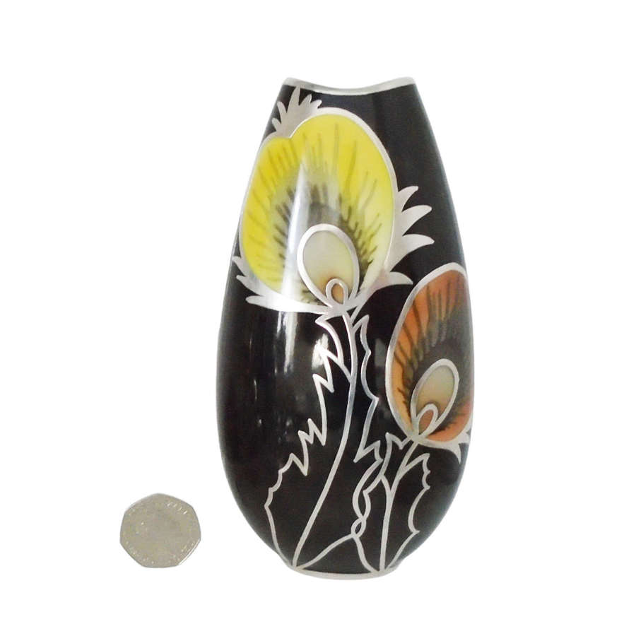 Friedrich Deusch Psychedelic Silver Overlay