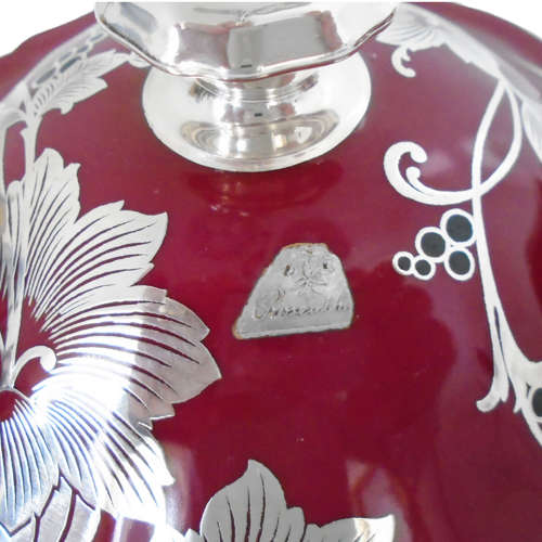 Friedrich Deusch Silver Overlay Bowl & Cover